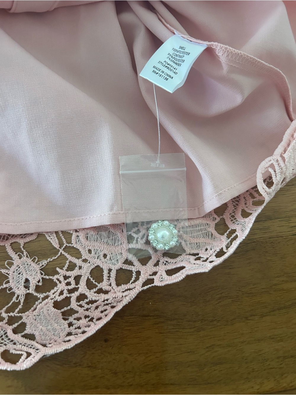 Pink Lace Belted Shirt Dress - Women's - Picture 8 of 8